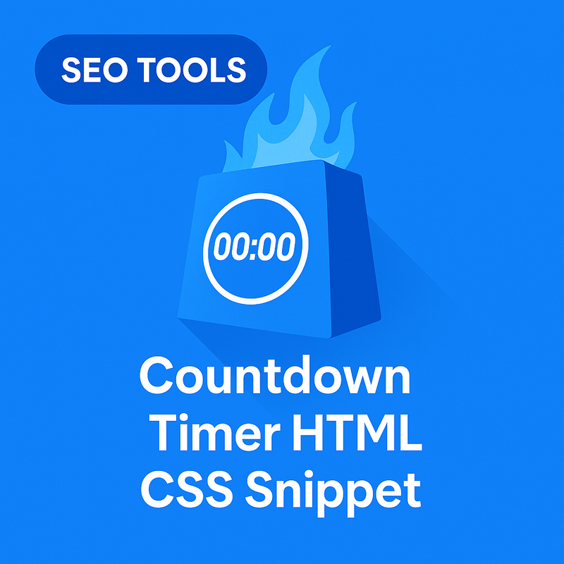 Countdown Timer HTML/CSS Snippet