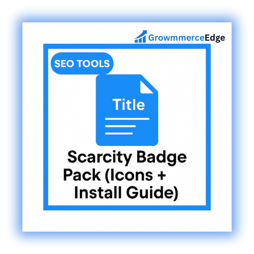 Scarcity Badge Pack (Icons + Install Guide)
